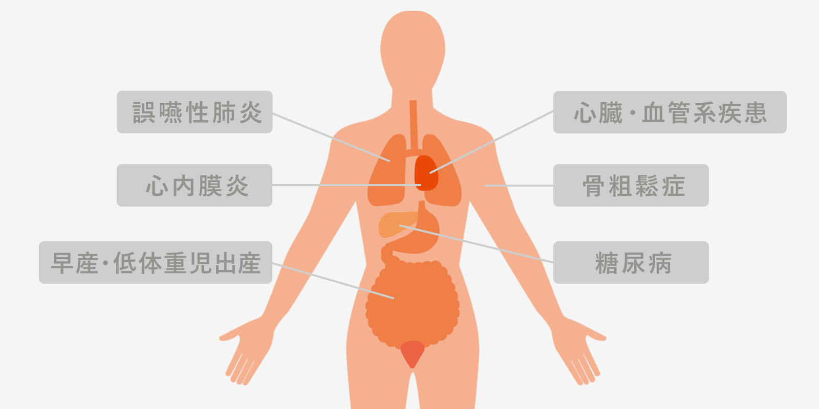 歯周病と全身疾患の関係性